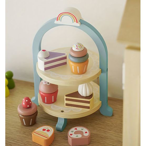 Servizio da tè e caffè con dolci tazze teiera vassoio ECOTOYS