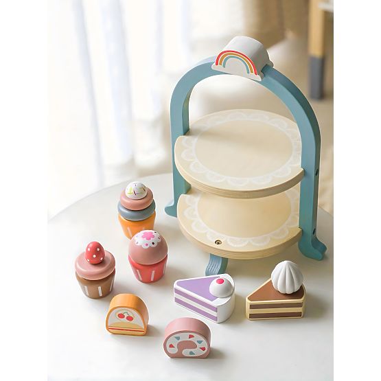 Servizio da tè e caffè con dolci tazze teiera vassoio ECOTOYS