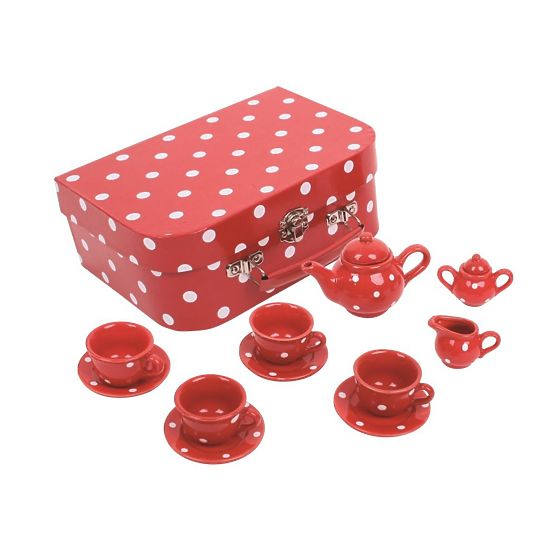 Servizio da tè in ceramica coccinella