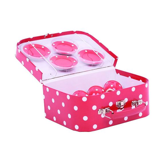 Servizio da tè in ceramica coccinella