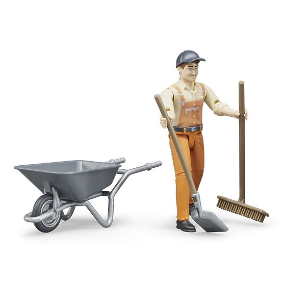 Set Bruder BWORLD comunale con figurina