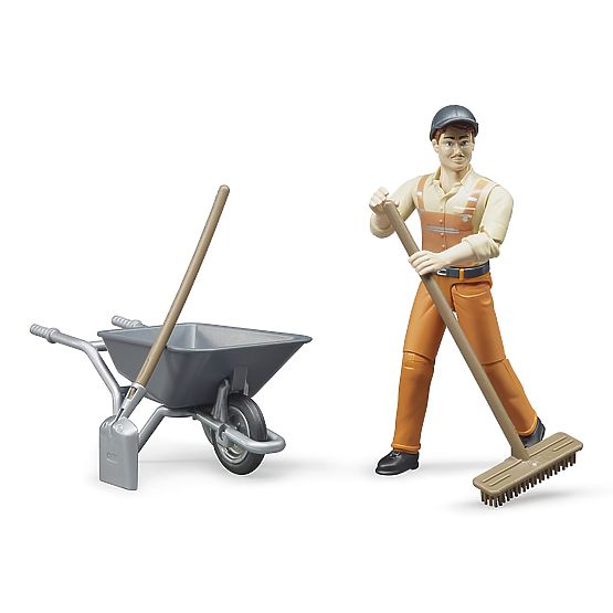 Set Bruder BWORLD comunale con figurina