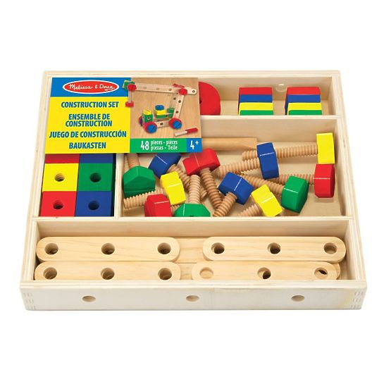 Set costruzioni in legno - 48 pezzi