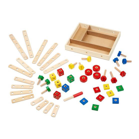 Set costruzioni in legno - 48 pezzi