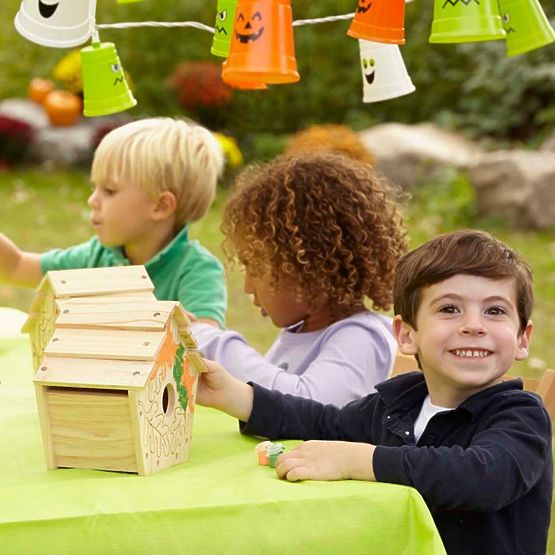 Set creativo: casetta per gli uccelli in legno