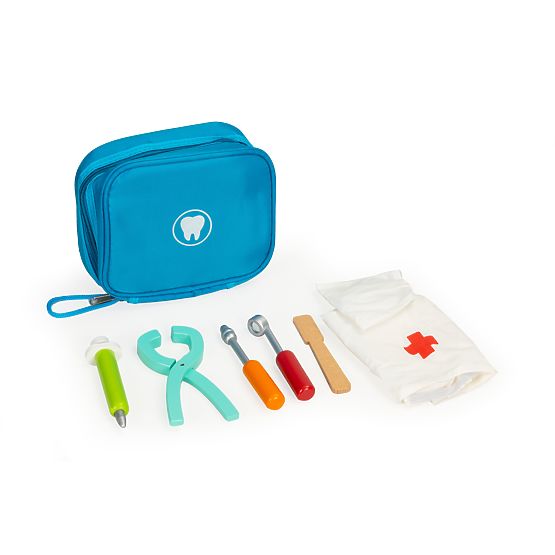 Set da dentista con borsa e 7 accessori per bambini ECOTOYS