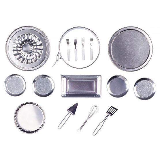 Set da forno con stampi in acciaio inossidabile