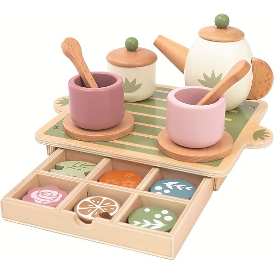 Set da tè in legno 2Kids Toys