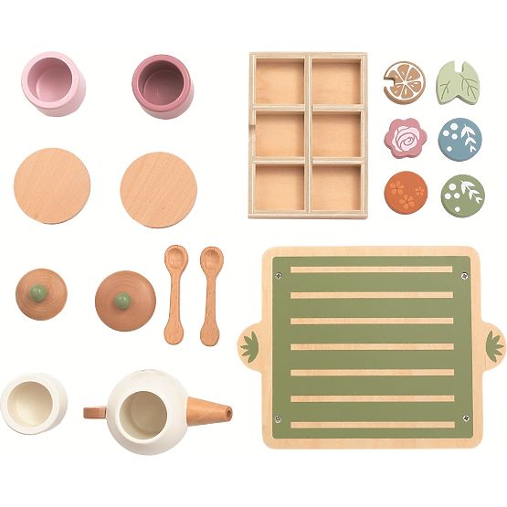 Set da tè in legno 2Kids Toys