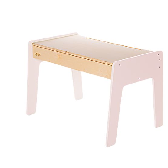 Set da tavolo e due sedie per bambini con accessori - rosa
