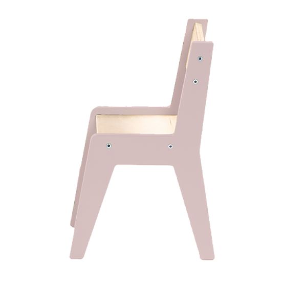 Set da tavolo e due sedie per bambini con accessori - rosa
