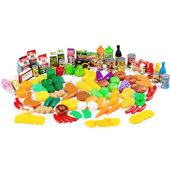 Set di alimenti verdura frutta per cucina 120 pezzi