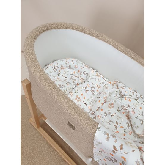 Set di bambù con coperta leggera - fiori
