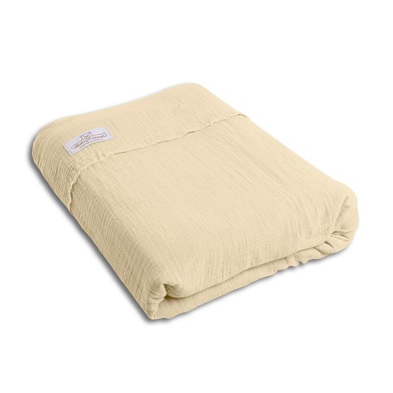 Set di biancheria da letto in mussola da 3 pezzi Heavens - Beige