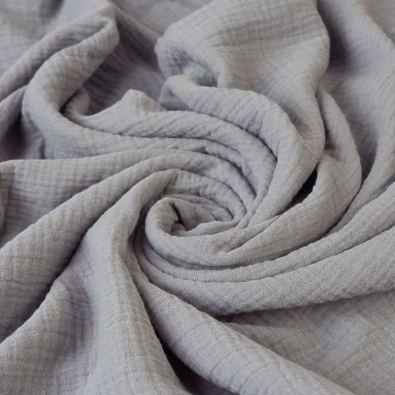 Set di biancheria da letto in mussola da 3 pezzi Heavens - Grigio