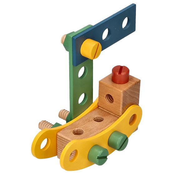 Set di costruzioni in legno con 40 elementi