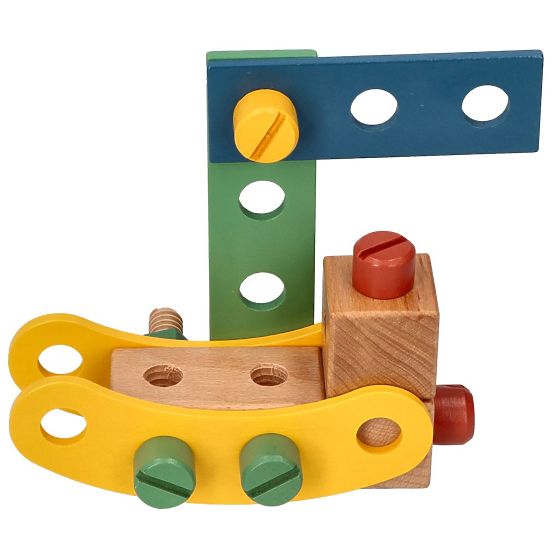 Set di costruzioni in legno con 40 elementi
