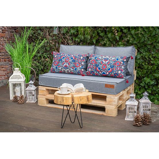Set di cuscini per mobili pallet - Grigio chiaro