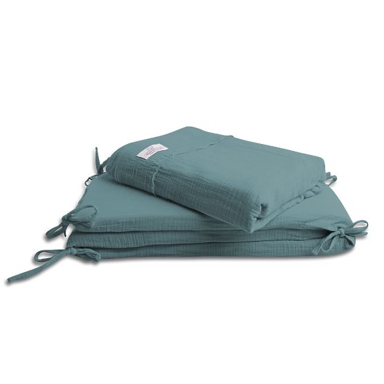 Set di lenzuola in mussola da 3 pezzi Heavens - verde