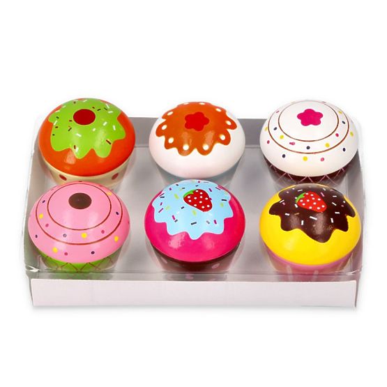 Set di muffin in legno