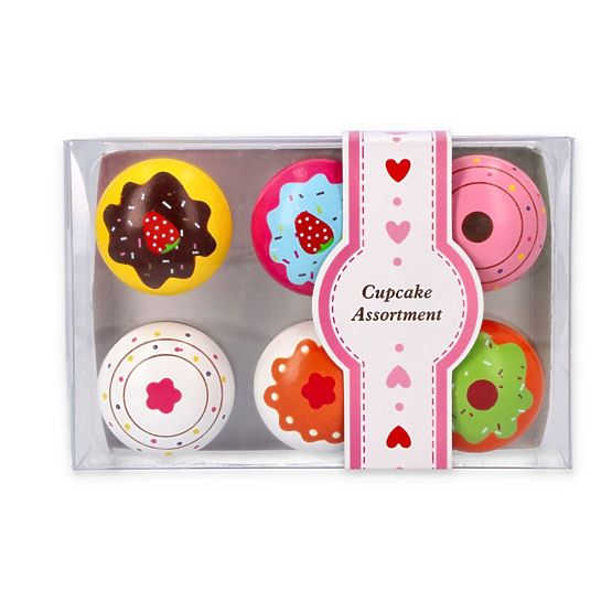 Set di muffin in legno