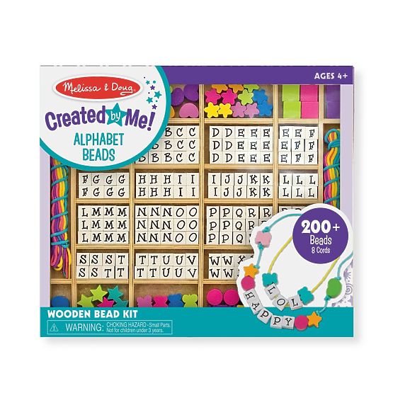 Set di perline con lettere
