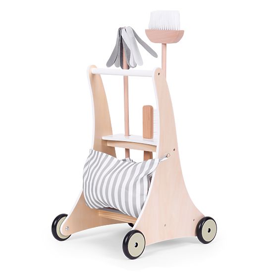 Set di pulizia in legno con carrello ECOTOYS