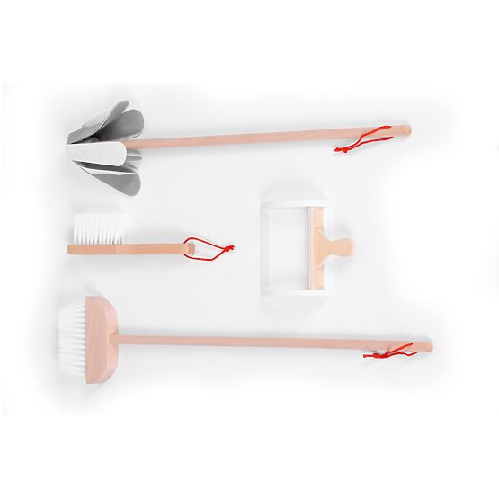 Set di pulizia in legno con carrello ECOTOYS