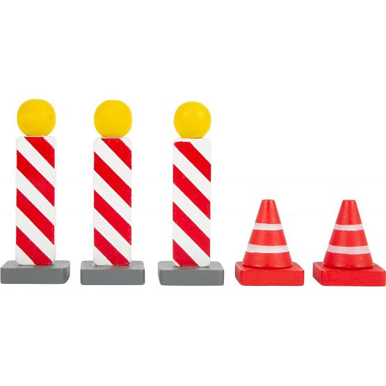 Set di segnali stradali in legno