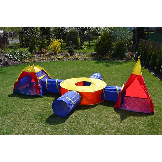 Set di tende per bambini 7 in 1 case + 4 tunnel