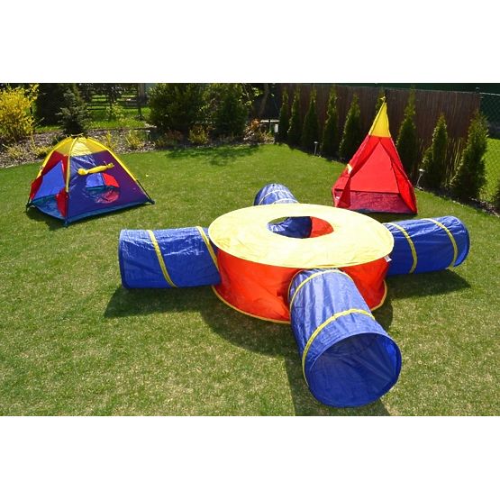 Set di tende per bambini 7 in 1 case + 4 tunnel