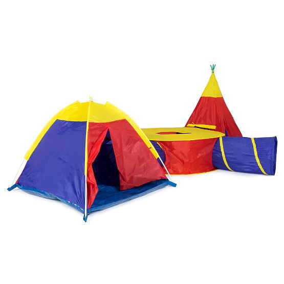 Set di tende per bambini 7 in 1 case + 4 tunnel