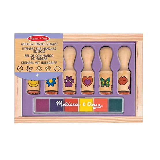 Set di timbri in legno Melissa & Doug - 6 pz