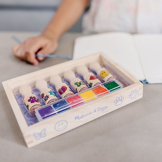Set di timbri in legno Melissa & Doug - 6 pz