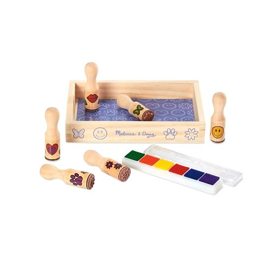 Set di timbri in legno Melissa & Doug - 6 pz