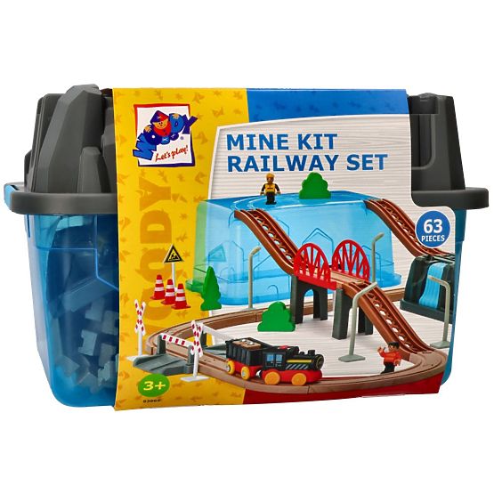 Set ferroviario Miniera 63 elementi