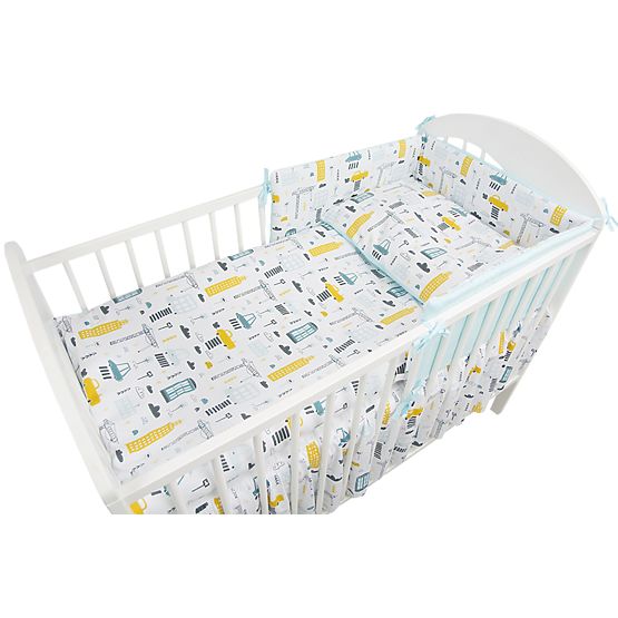 Parure lenzuola 120x90 cm City - turchese