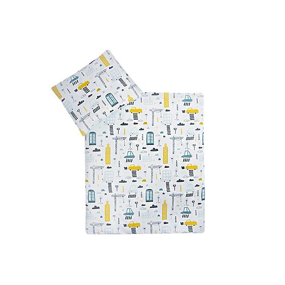 Parure lenzuola 120x90 cm City - turchese