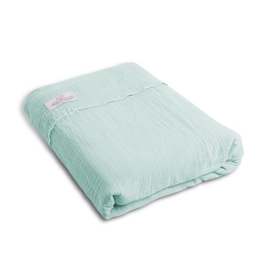 Set lenzuola in mussola da 3 pezzi Heavens - Menta