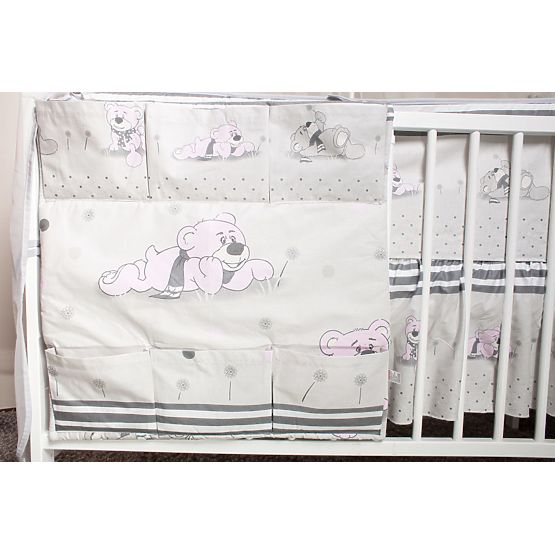 Set lenzuola per lettino 120x90cm Dreamer grigio