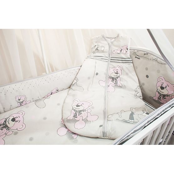 Set lenzuola per lettino 120x90cm Dreamer grigio