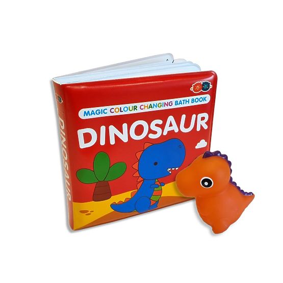 Set libro che cambia colore con giocattolo - Dinosauro