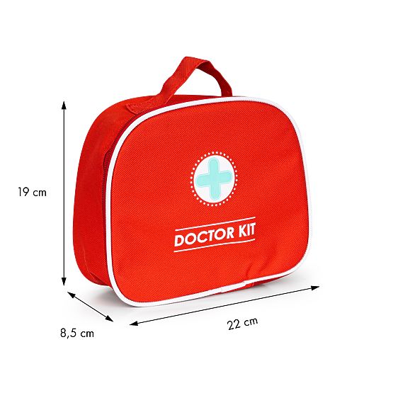 Set medico in legno borsa + 9 pezzi ECOTOYS