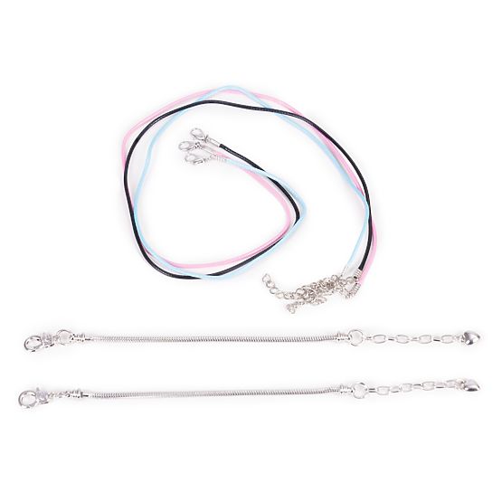 Set per creare braccialetti, collane, ciondoli, perline 66 elementi + organizer e borsa