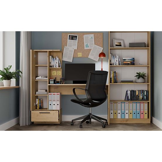 Set Scrivania + Scaffale COSMO ROVERE ARTISAN