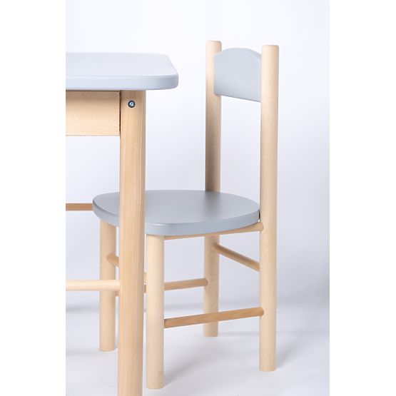 Set tavolino e sedie Simple - grigio
