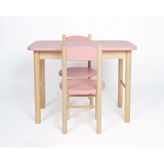 Set tavolino e sedie OURBABY dusty pink