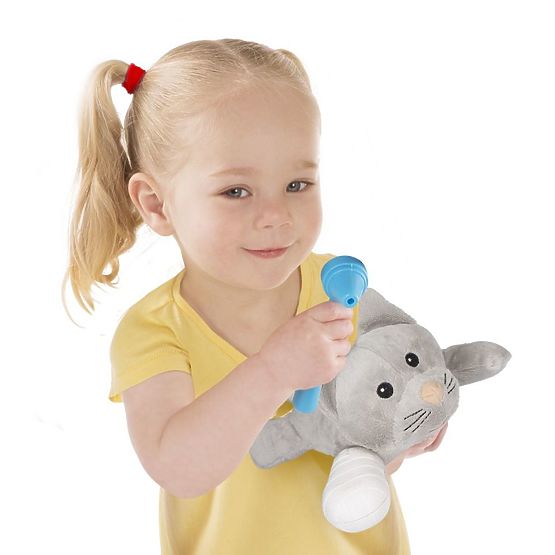 Set veterinario con animali imbalsamati