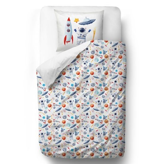 Sig. Little Fox Bedding Space - coperta: 135 x 200 cm cuscino: 60 x 50 cm