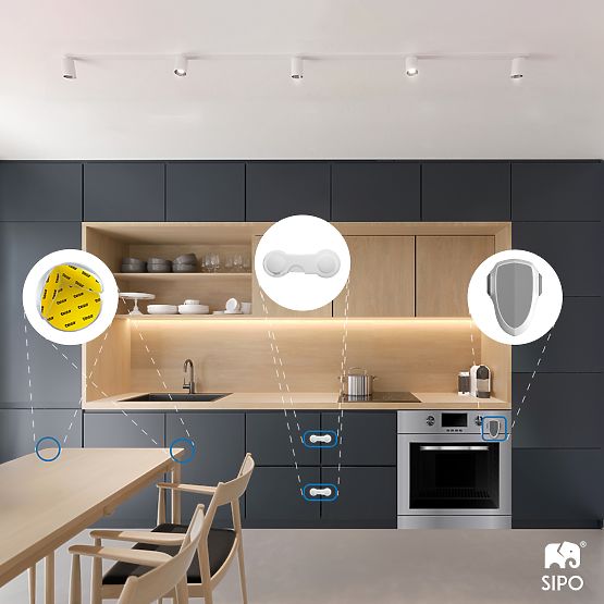 SIPO Assicurazione per bambini per mobili - 10 pz